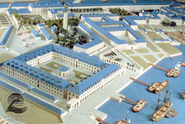 L'enclos de la Compagnie des Indes à Lorient (détail)