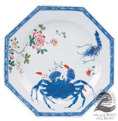 Assiette "Crabe et crevette" © Yvon Boëlle